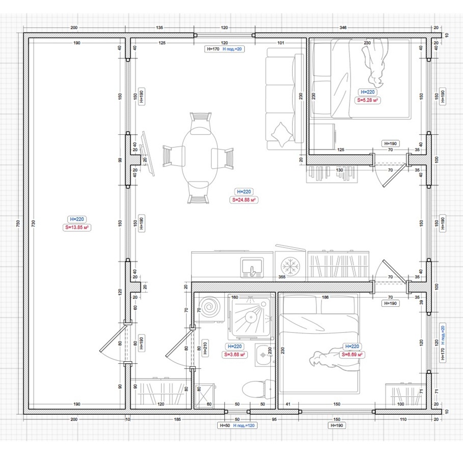 Модульный дом «Модеус - 40»