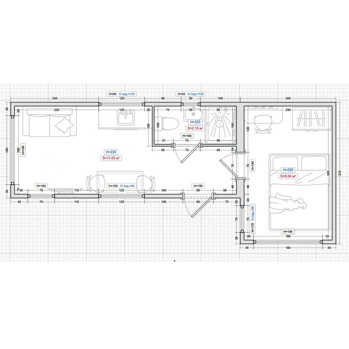 Модульный дом «Глемп - 20»